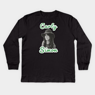 Carly Simon Kids Long Sleeve T-Shirt
